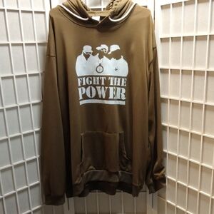 Big And Tall Brown/Taupe Graphic Hoodie